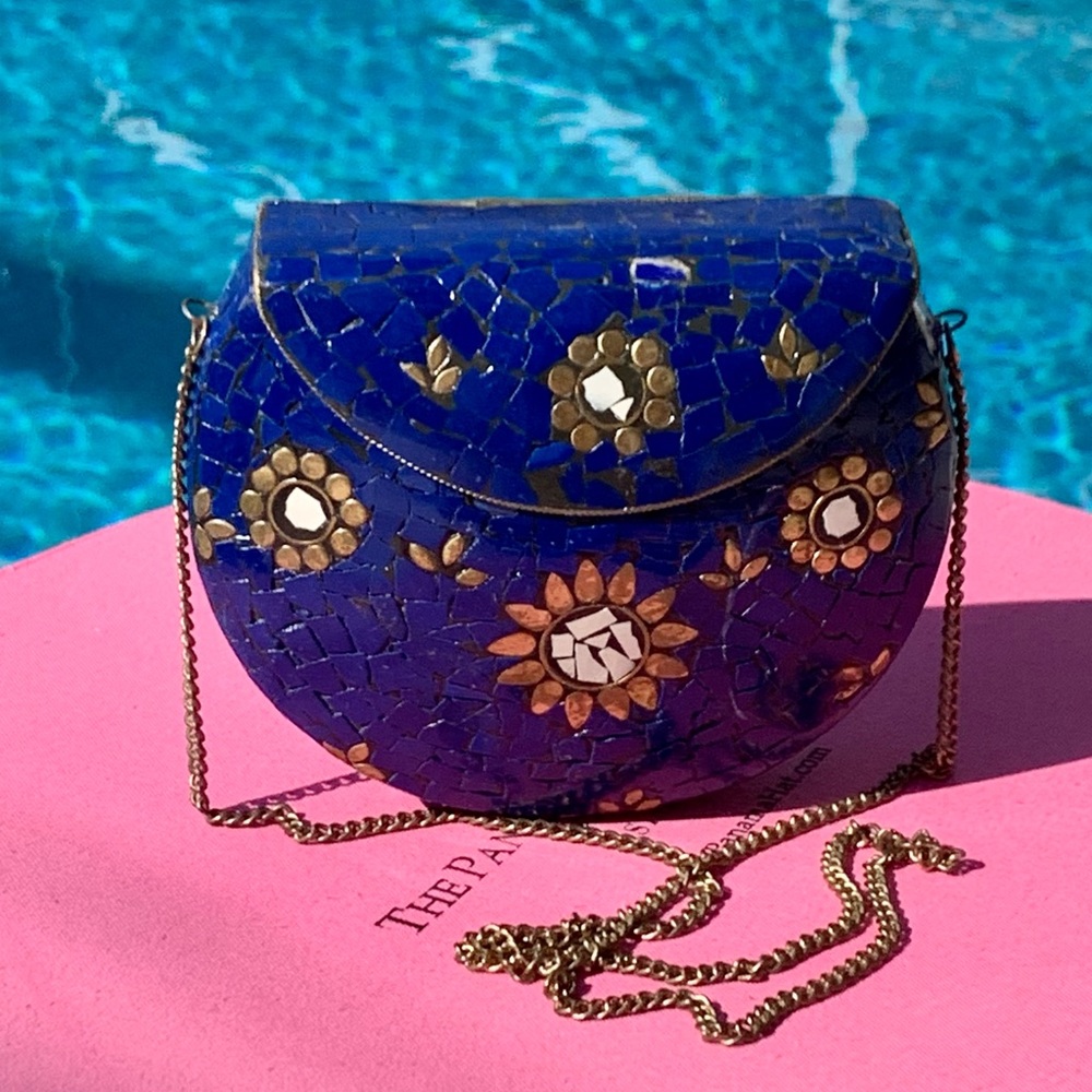 Bohemian style Handmade Mosaic Clutch